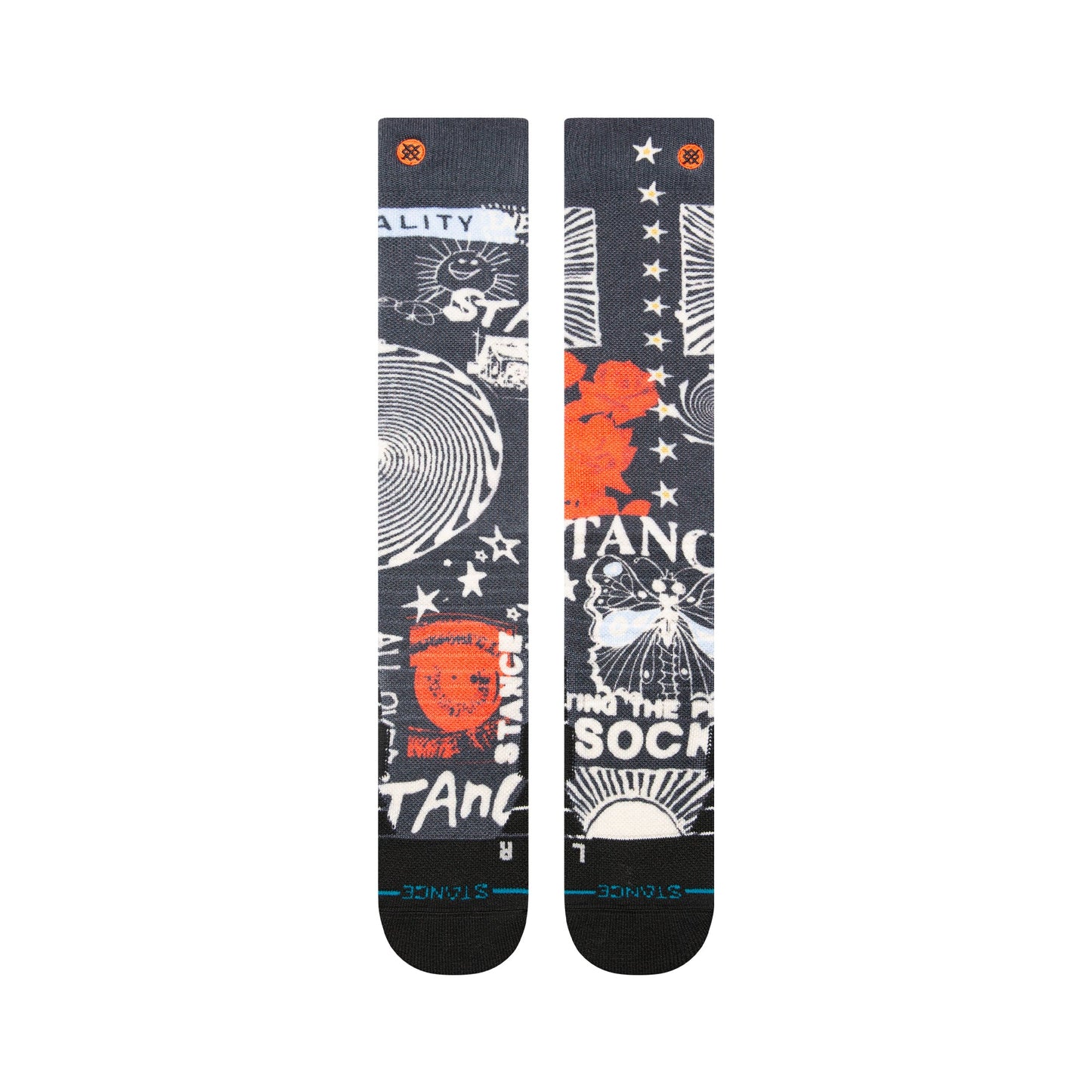 Stance Brand Love Mid Poly Snow Sock Black 