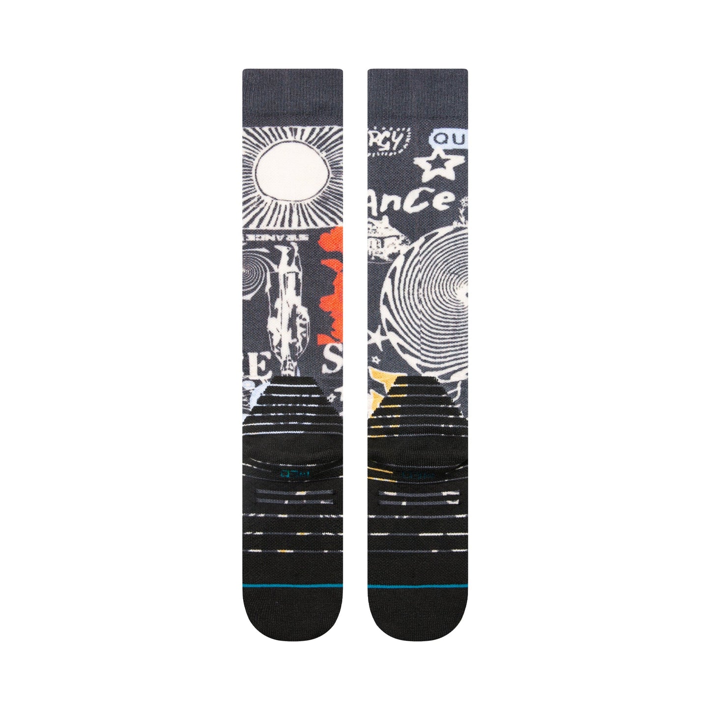 Stance Brand Love Mid Poly Snow Sock Black 