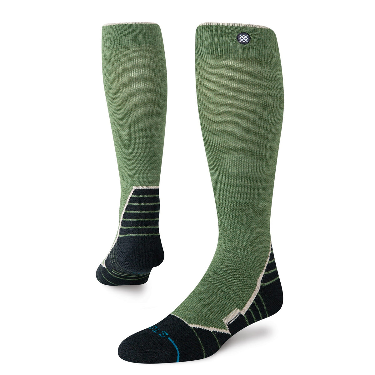 Stance | Contrast Mid Wool Snow Sock Green