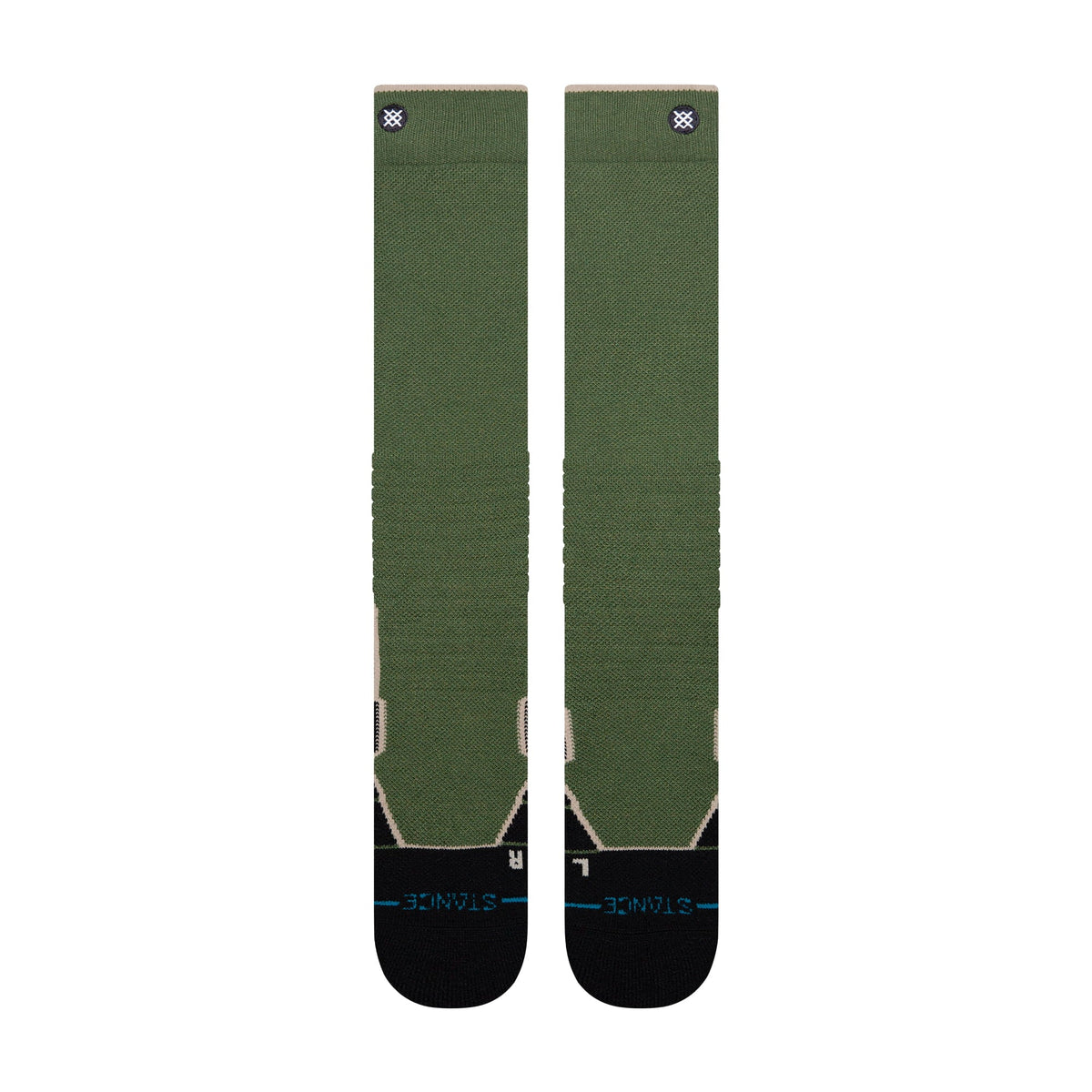 Stance | Contrast Mid Wool Snow Sock Green