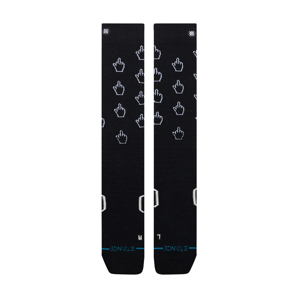 Stance | Cursor Mid Poly Snow Sock Black