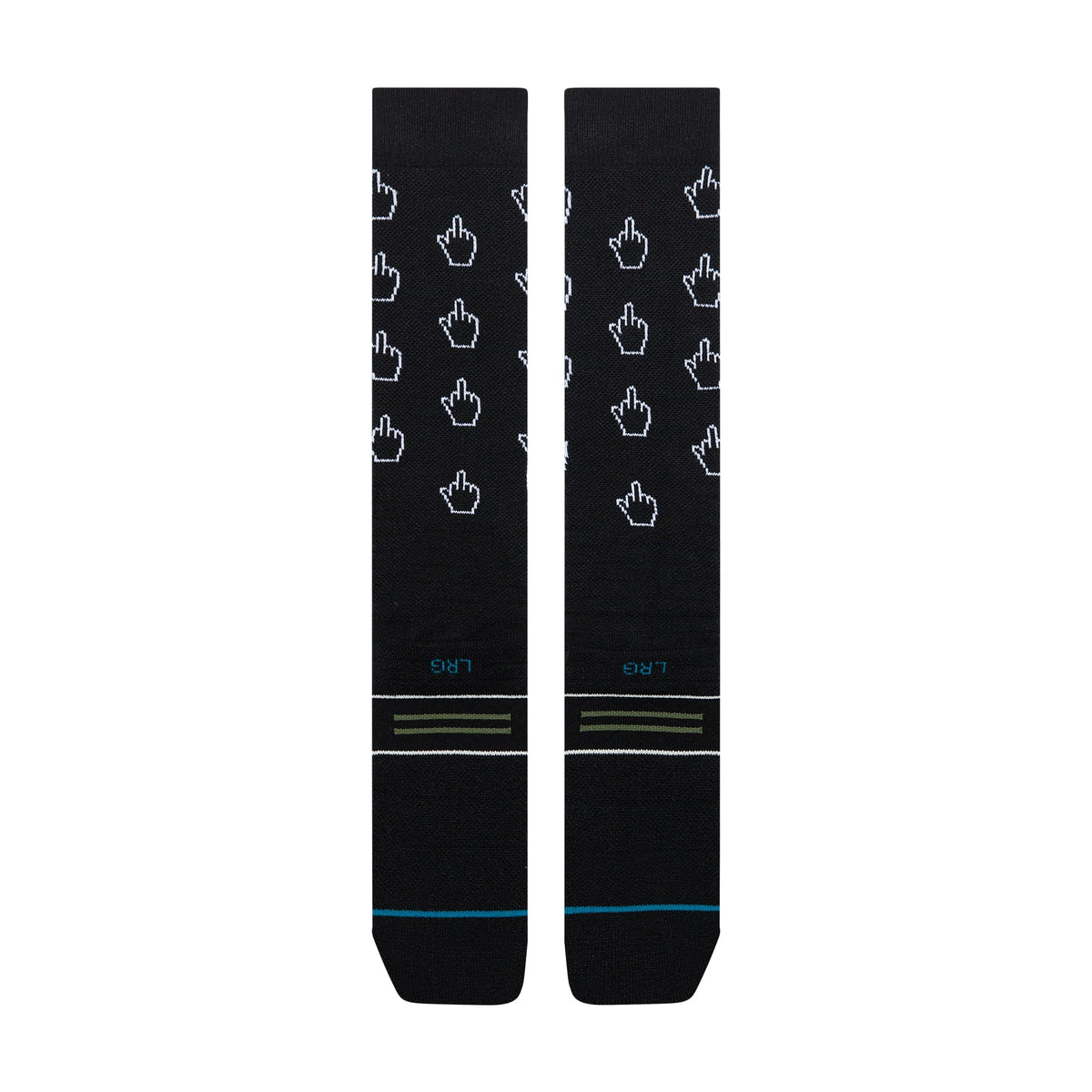 Stance | Cursor Mid Poly Snow Sock Black