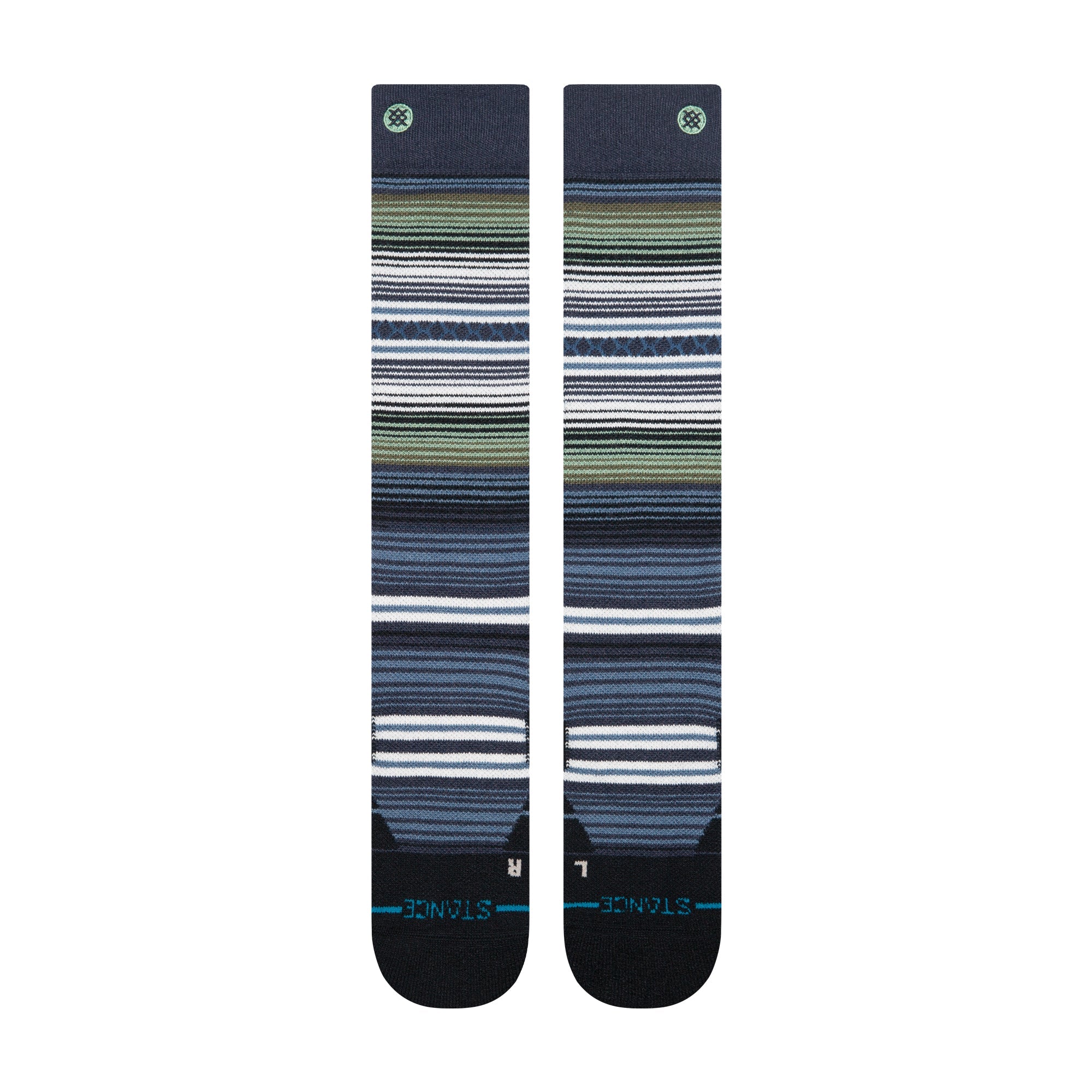 Stance Curren Mid Wool Snow Sock Navy