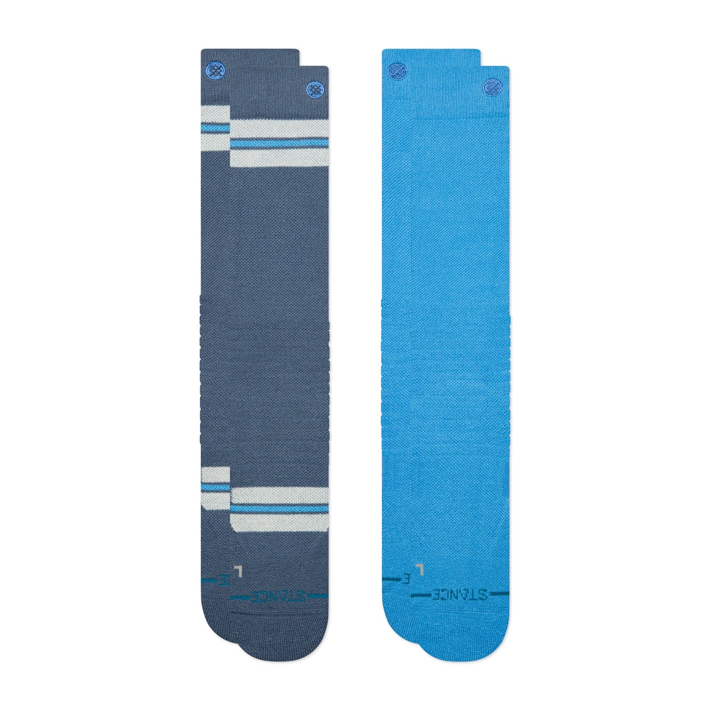 Stance Kaden Mid Poly Snow Sock 2 Pack Sea Blue