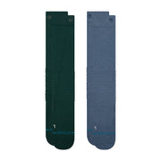 Stance Solid Mid Poly Snow Sock 2 Pack Pine