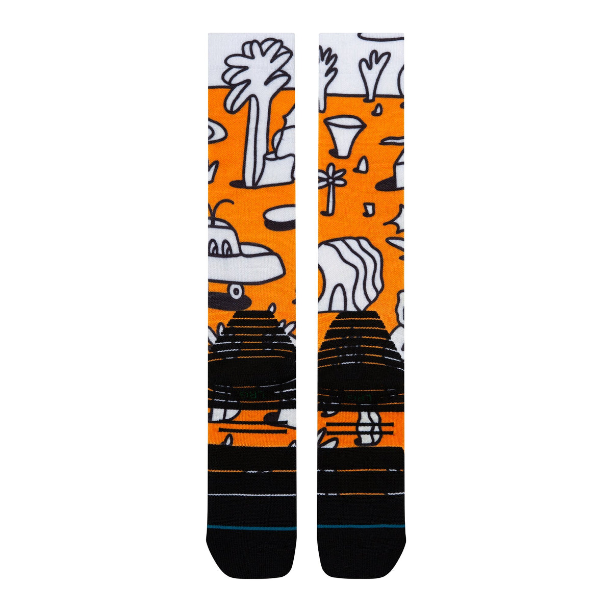 Stance | Lucas Mid Poly Snow Sock Orange