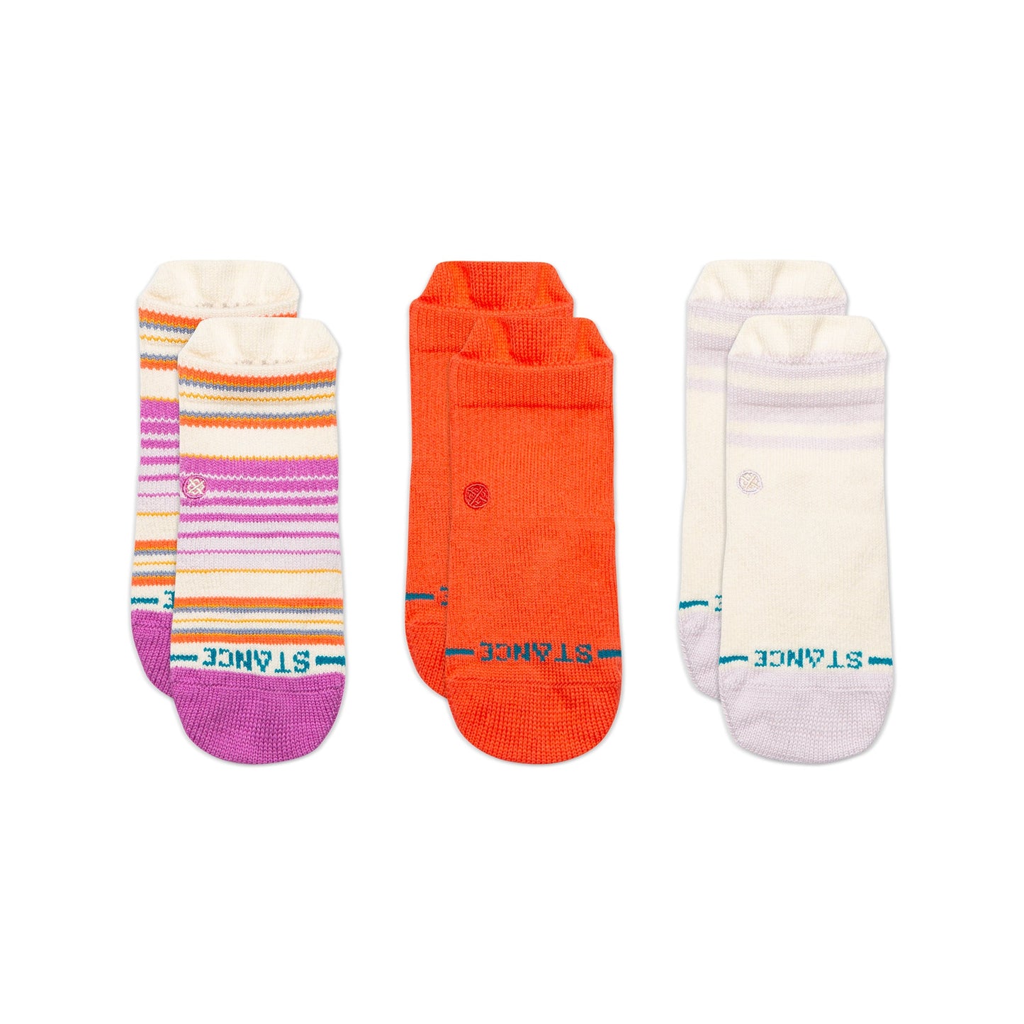 Stance Rockford Baby &amp; Toddler Crew Sock 3 Pack Coral