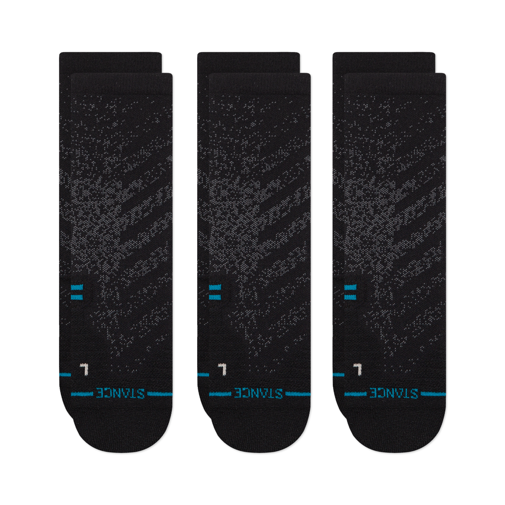 Stance Athletic Crew Sock 3 Pack Black