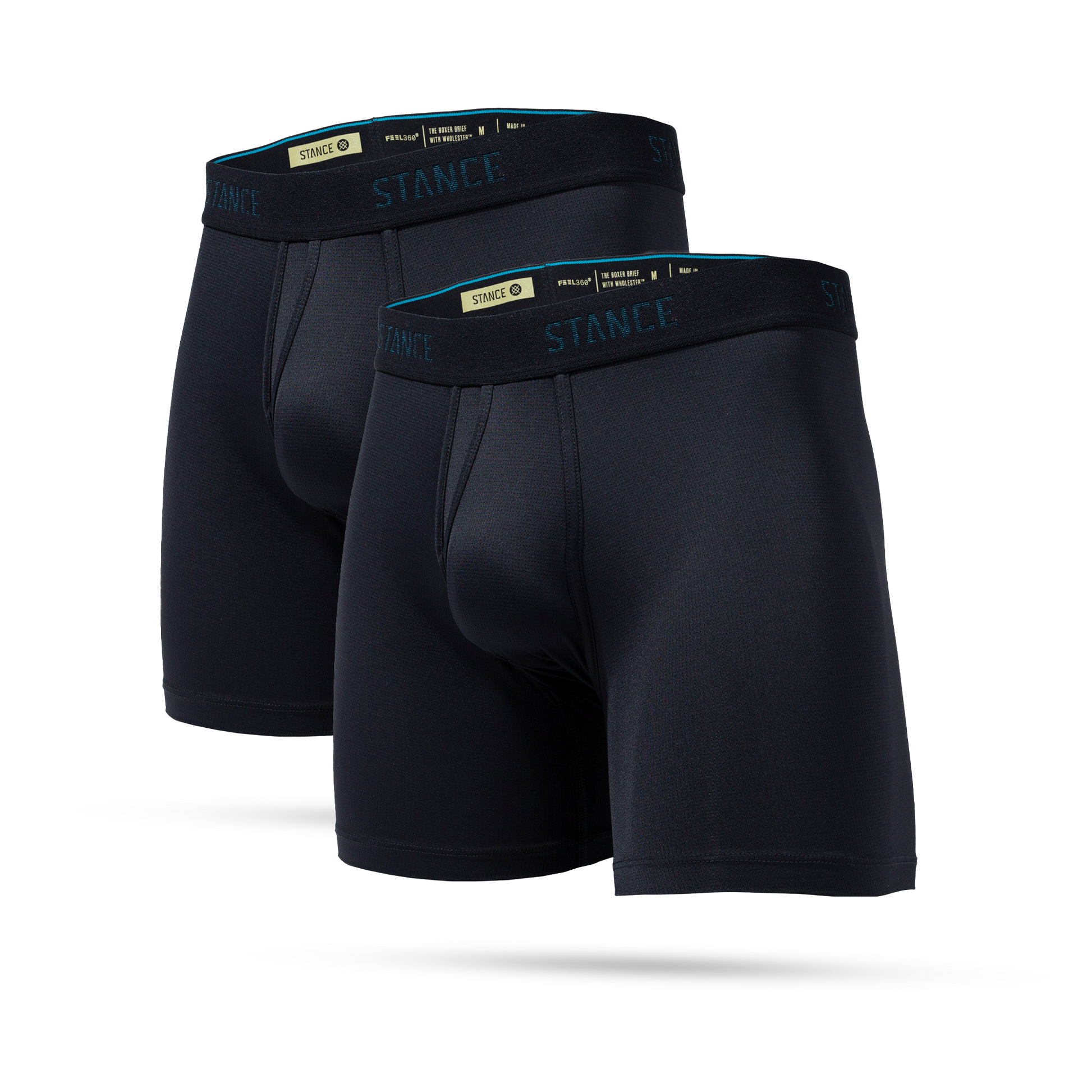 Stance Pure Boxer Brief Wholester 2 Pack Black