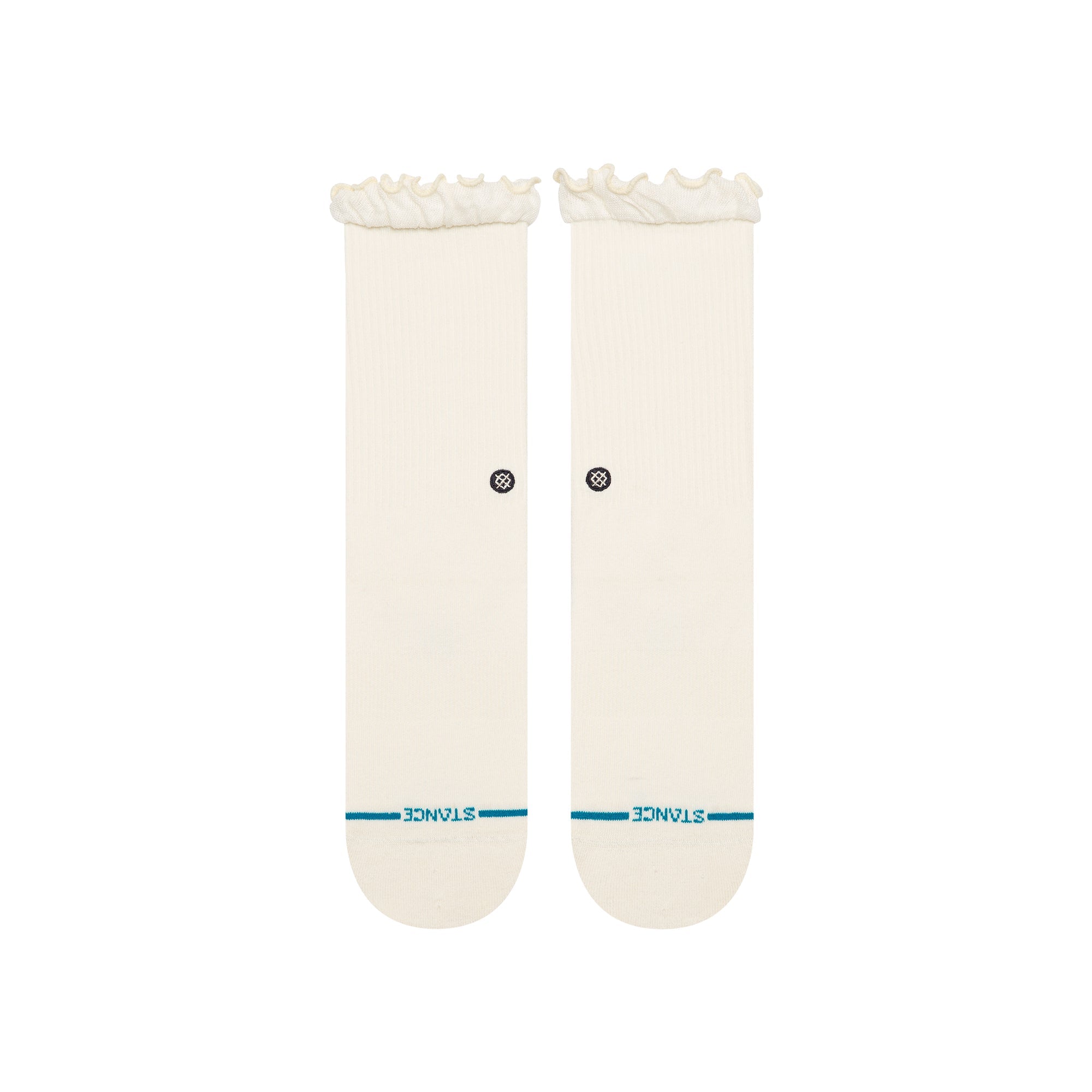 Stance Kids Ruffle Icon Crew Sock Ivory