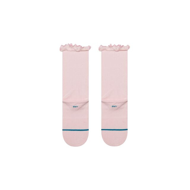 Stance Kids Ruffle Icon Crew Sock Pink