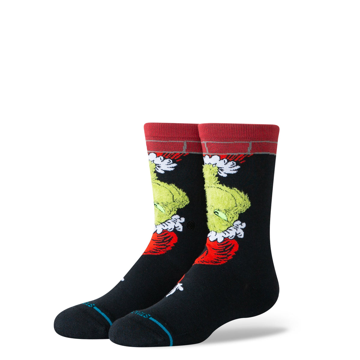 Stance | Down The Chimney Kids Crew Sock Black