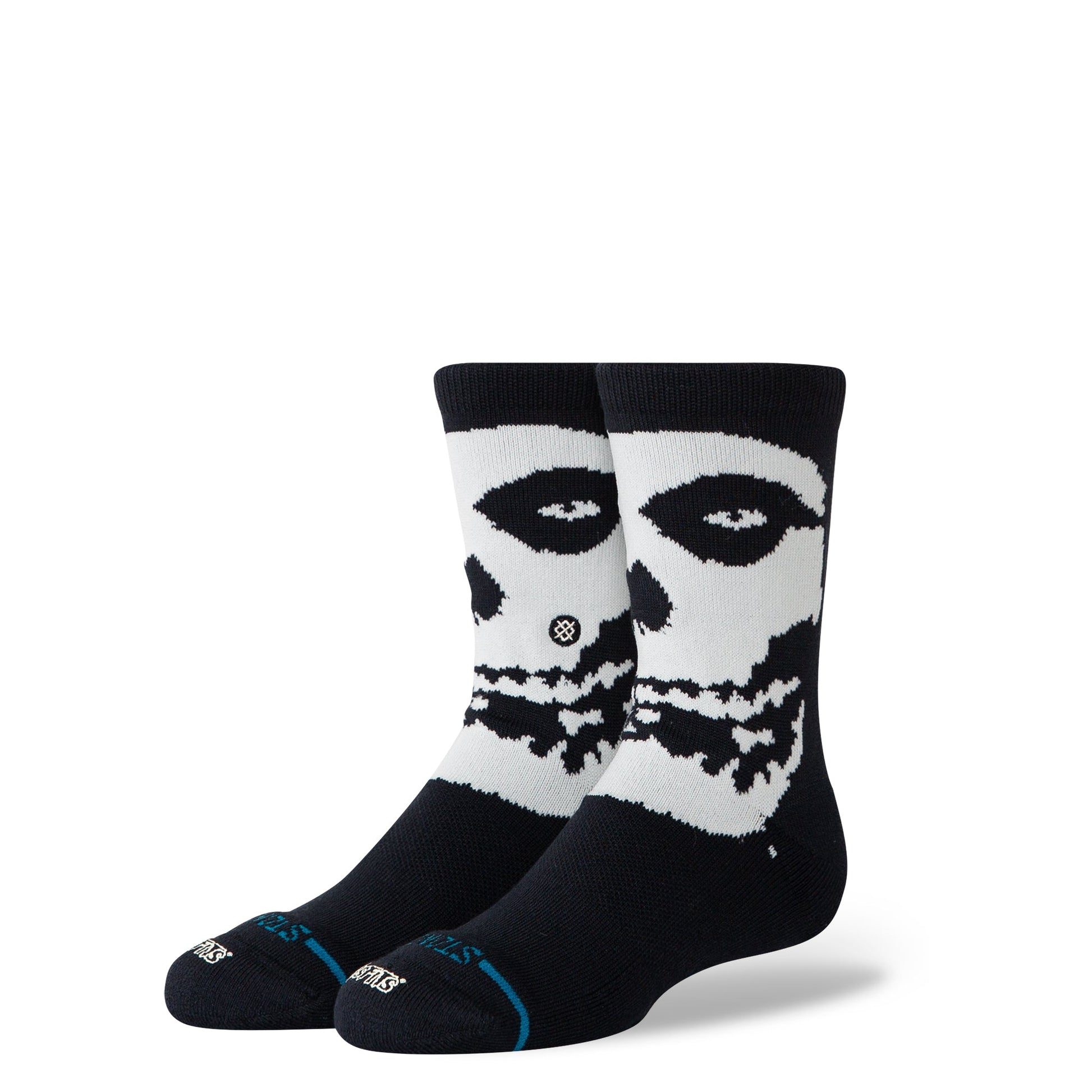 Beware Kids Crew Sock Black