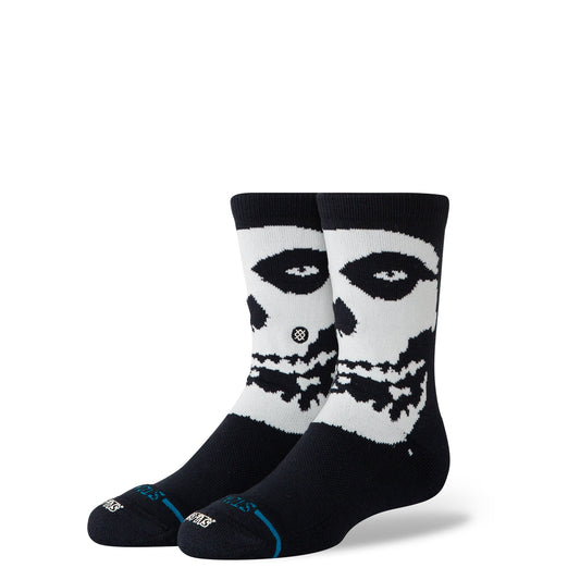 Beware Kids Crew Sock Black