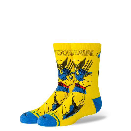 Wolverine Kids Crew Sock Yellow