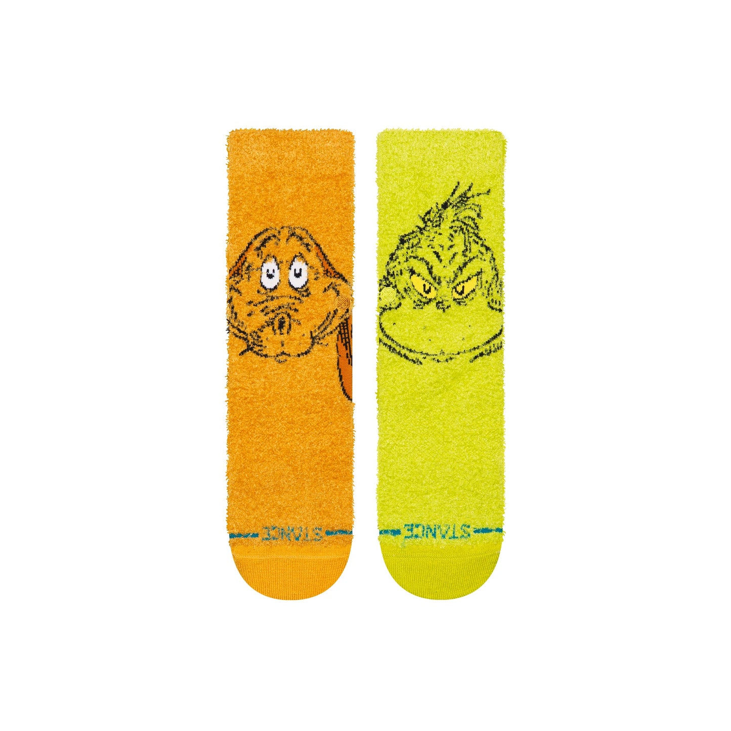 Stance Grinch And Max Kids Sock Green