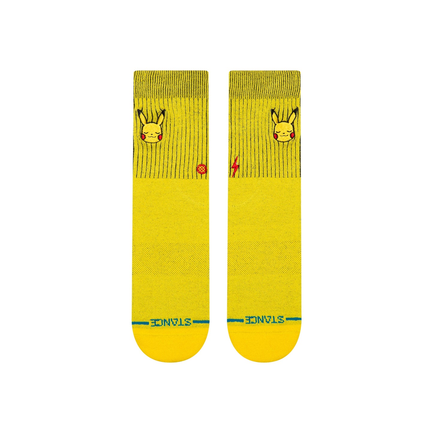 Stance Pikachu Kids Crew Sock Yellow