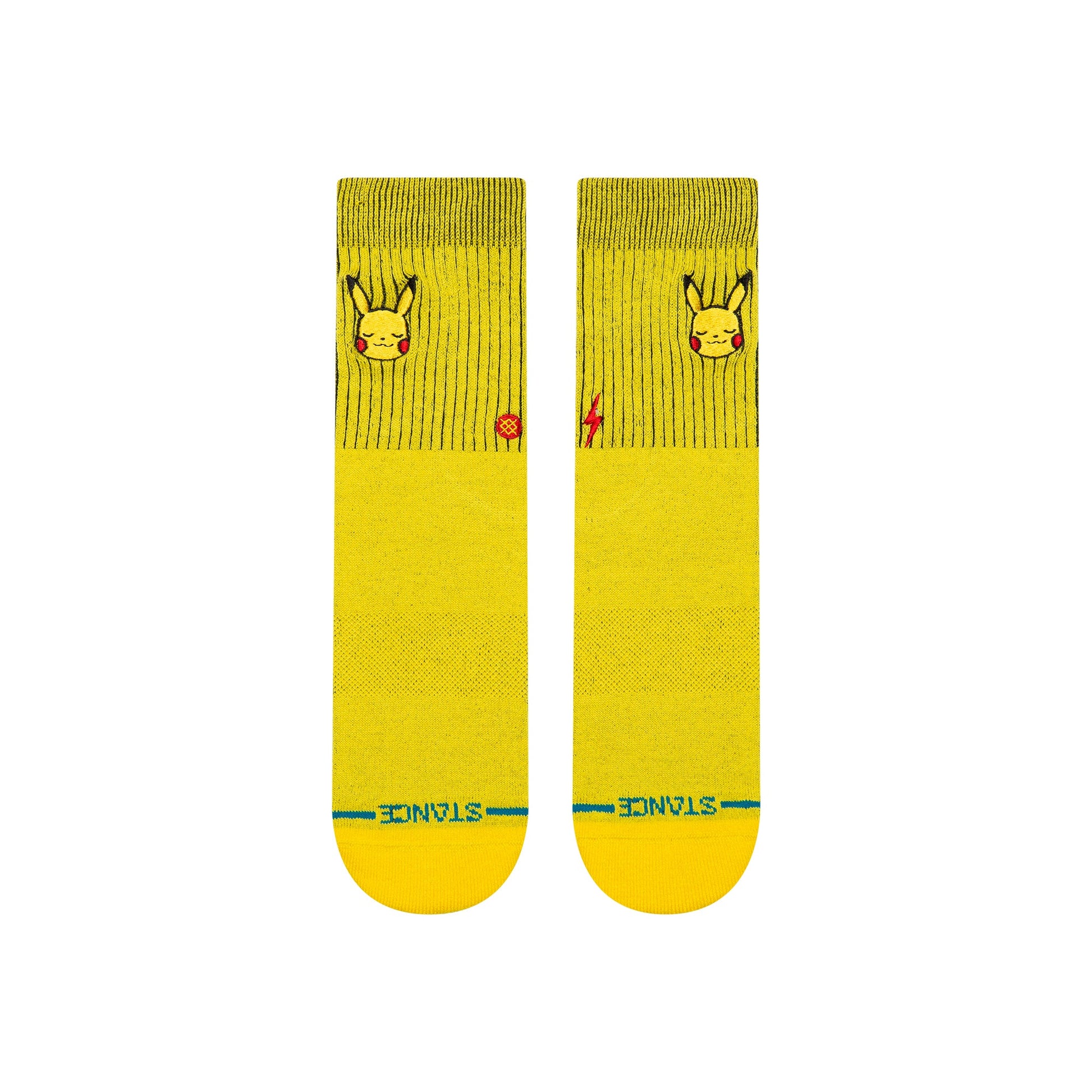 Stance Pikachu Kids Crew Sock Yellow