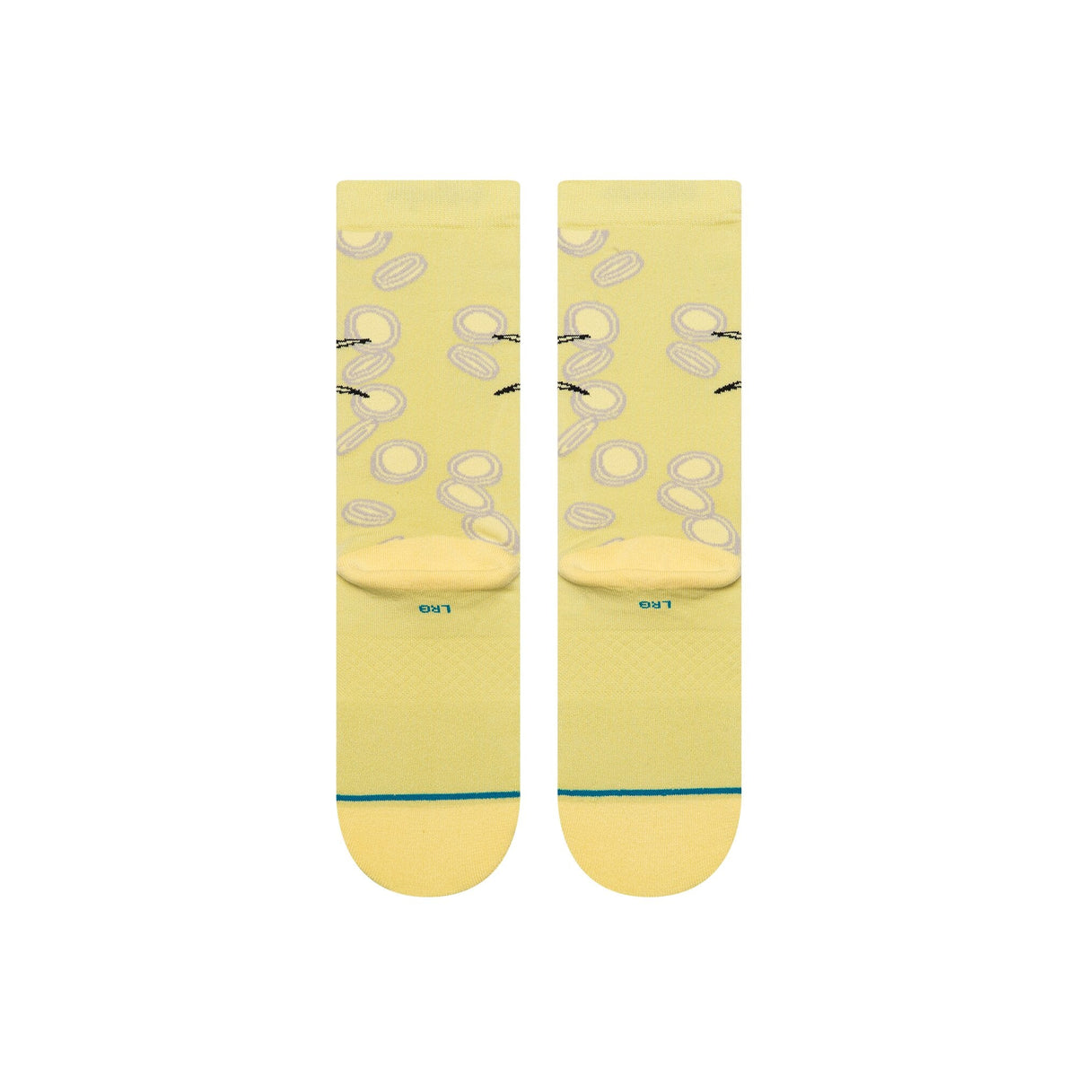Stance | Meowth Coins Kids Crew Sock Gold