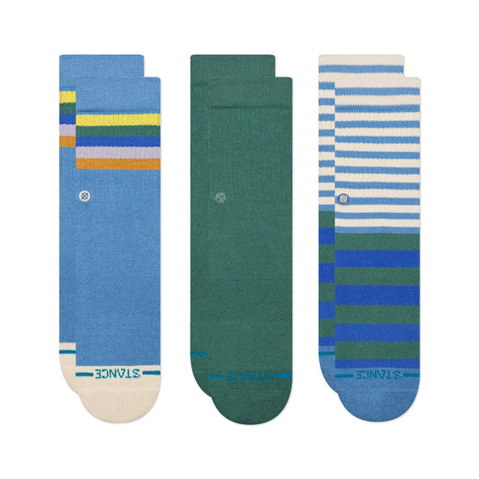 Stance Kids Stripe Sock 3 Pack Capri Blue