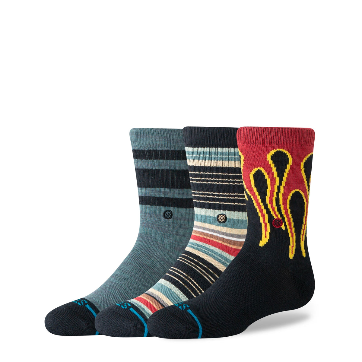 Stance | Blaze Kids Crew Sock 3 Pack Multi
