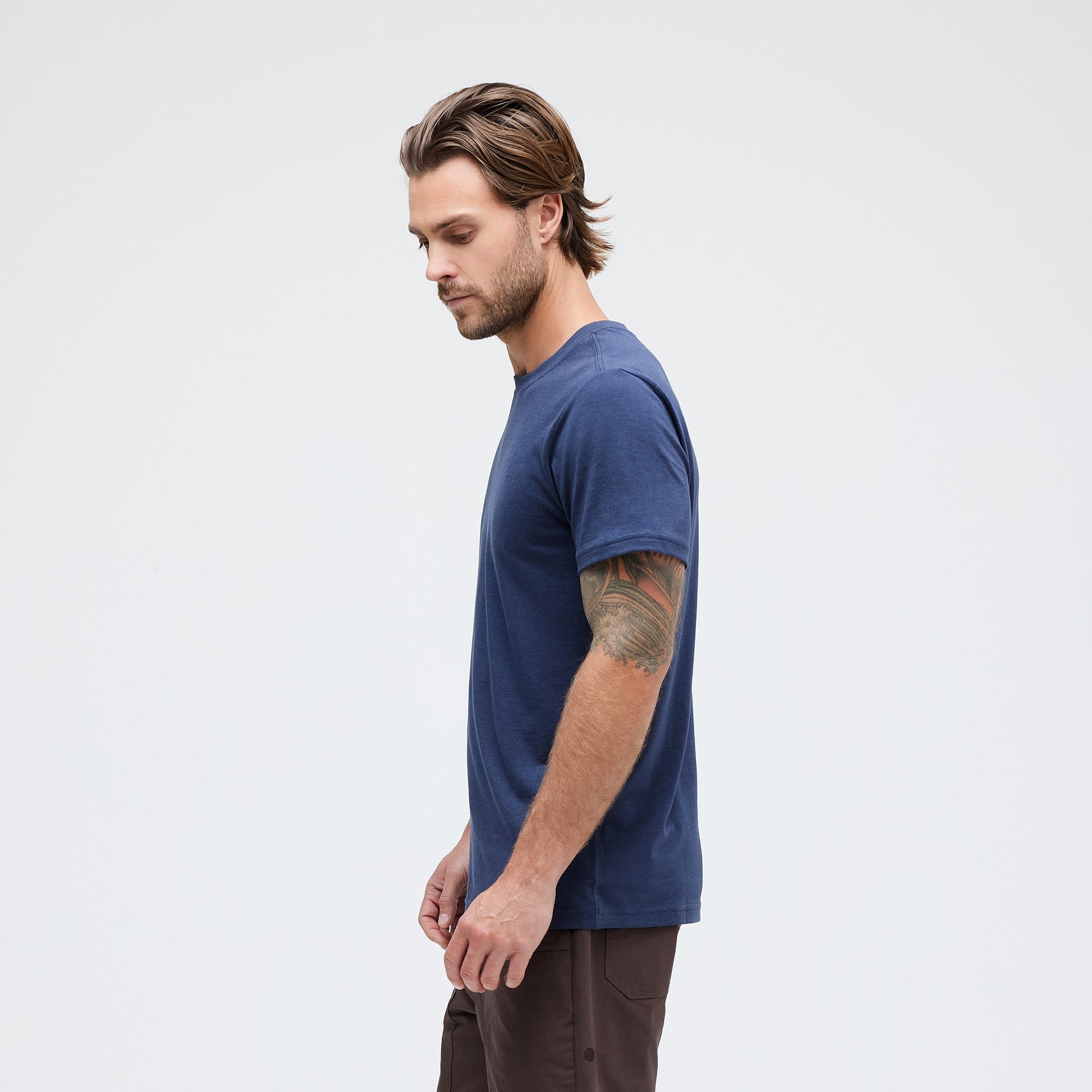 Stance Butter Blend T-Shirt Dark Navy |model