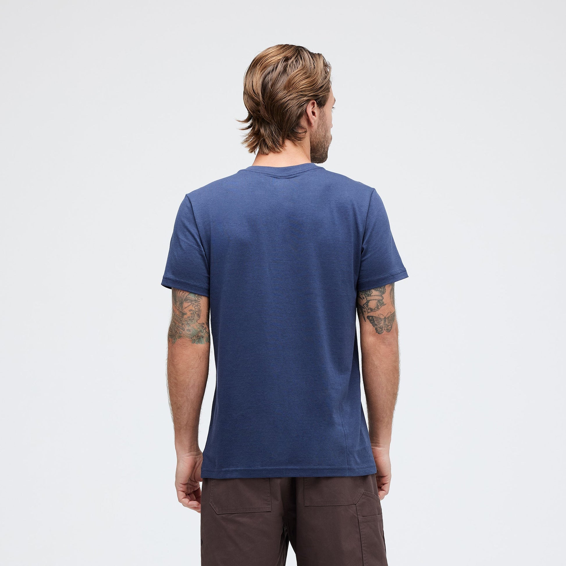 Stance Butter Blend T-Shirt Dark Navy |model