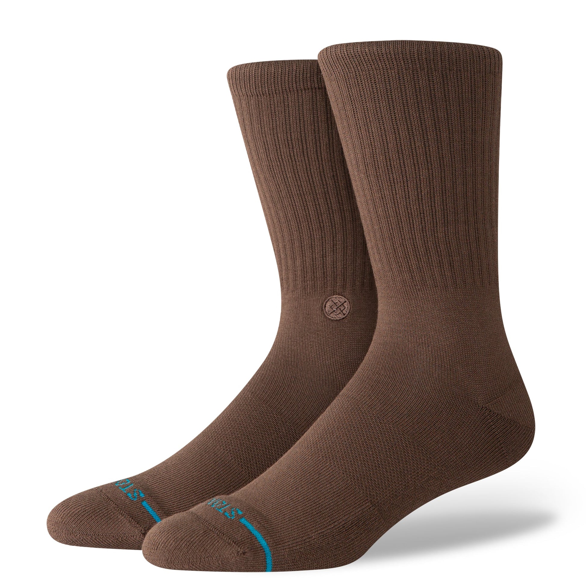 Stance Icon Crew Sock Brown