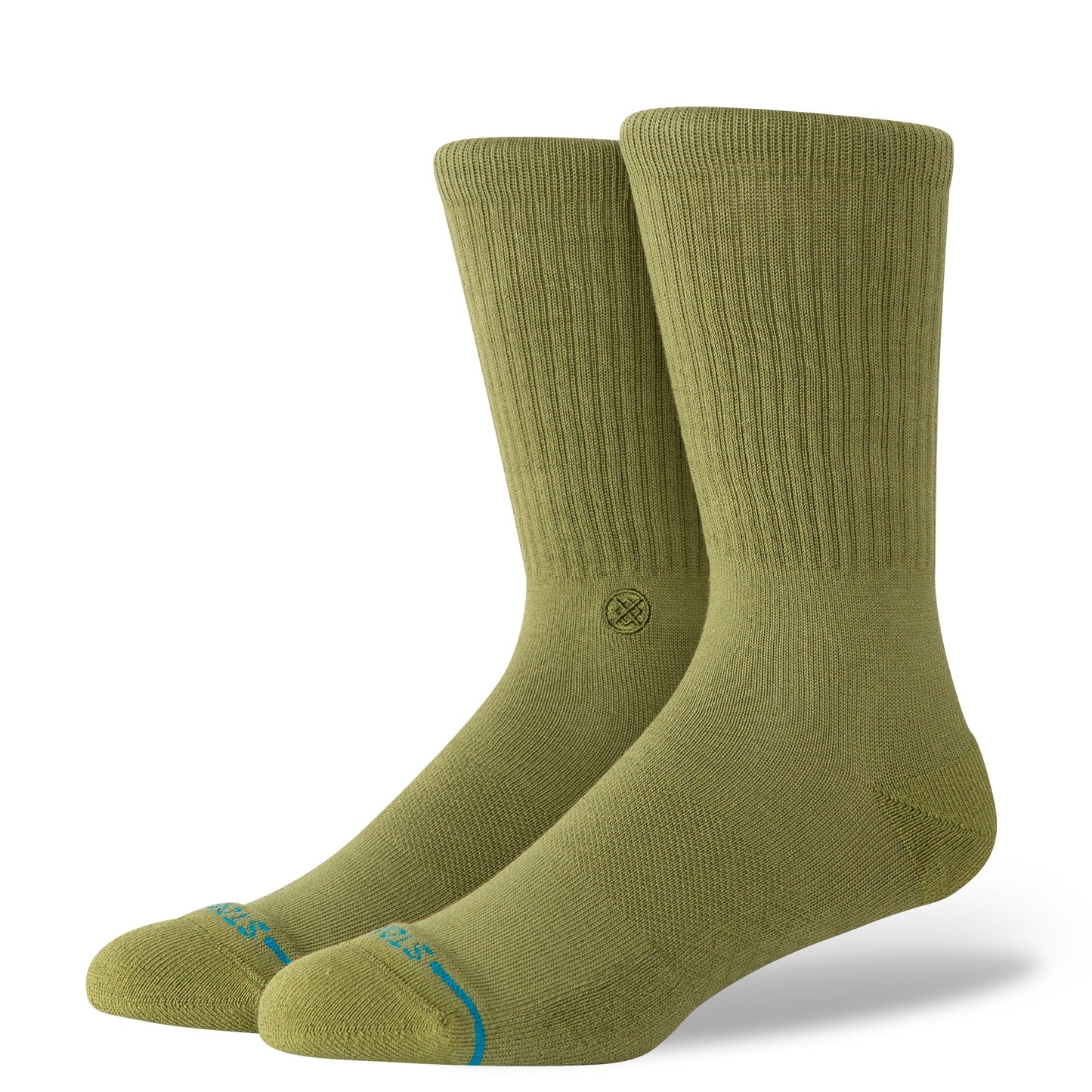 Stance Icon Crew Sock Olive