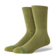 Stance Icon Crew Sock Olive