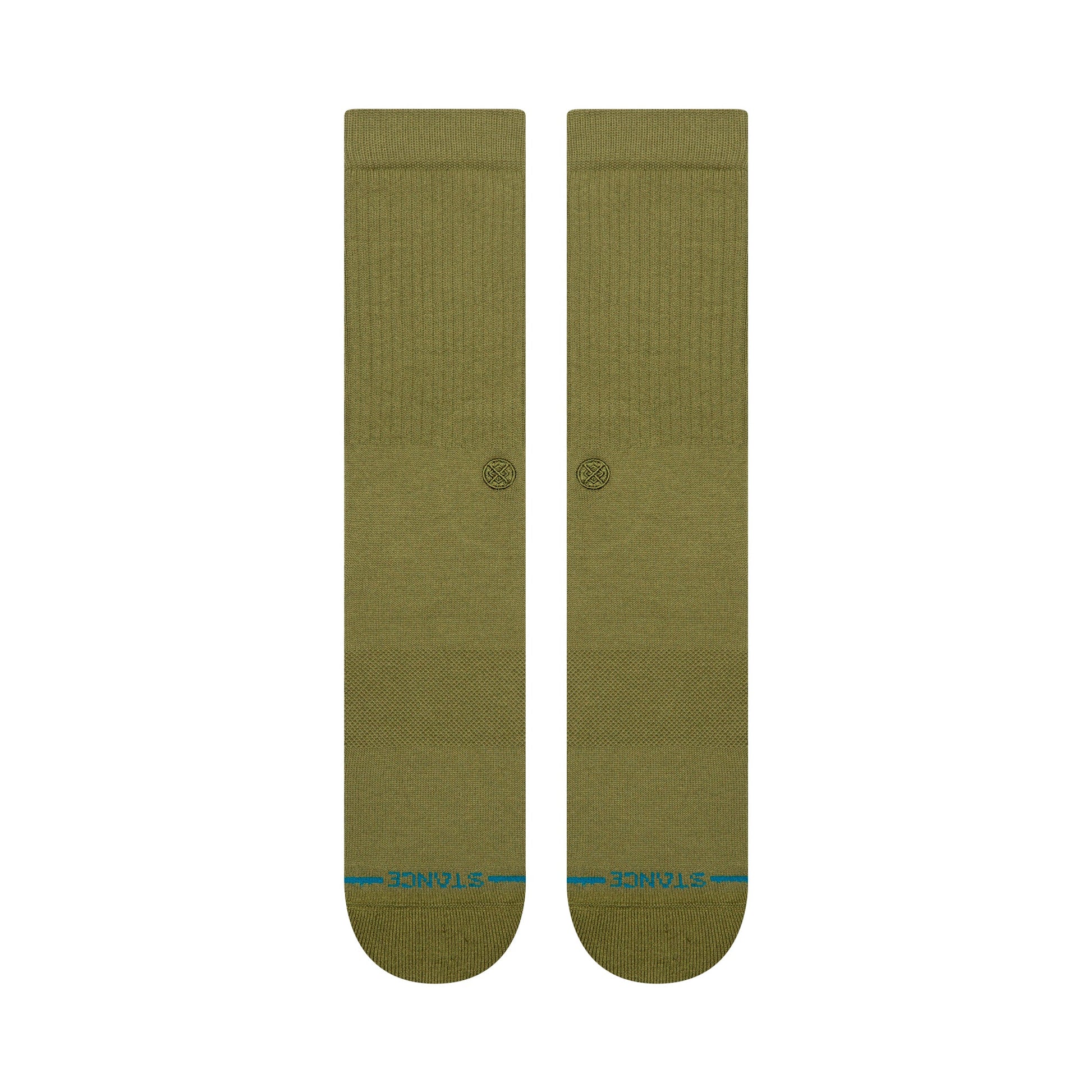 Stance Icon Crew Sock Olive