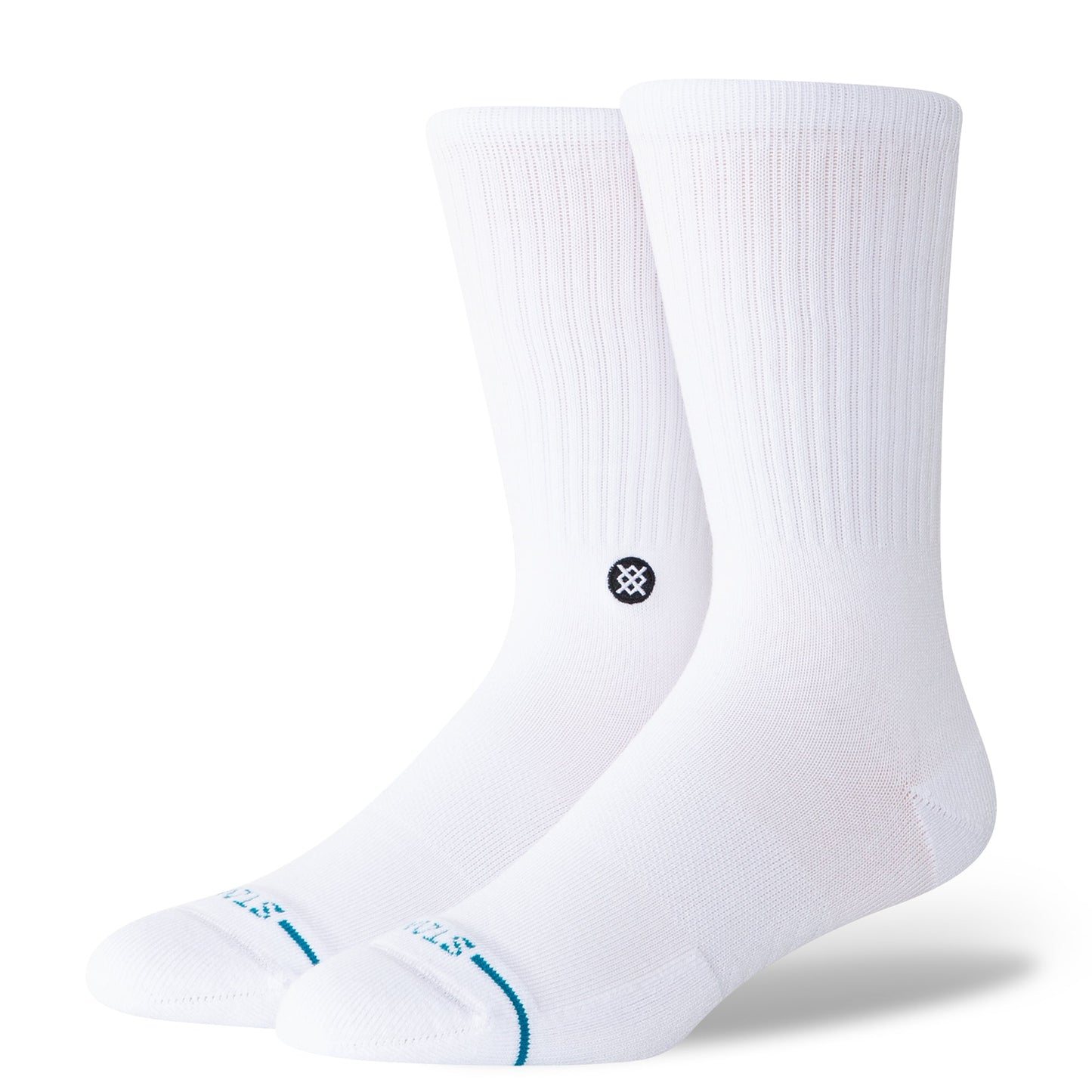 Stance Icon Crew Sock White &amp; Black