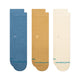 Stance Icon Crew Sock 3 Pack Cream