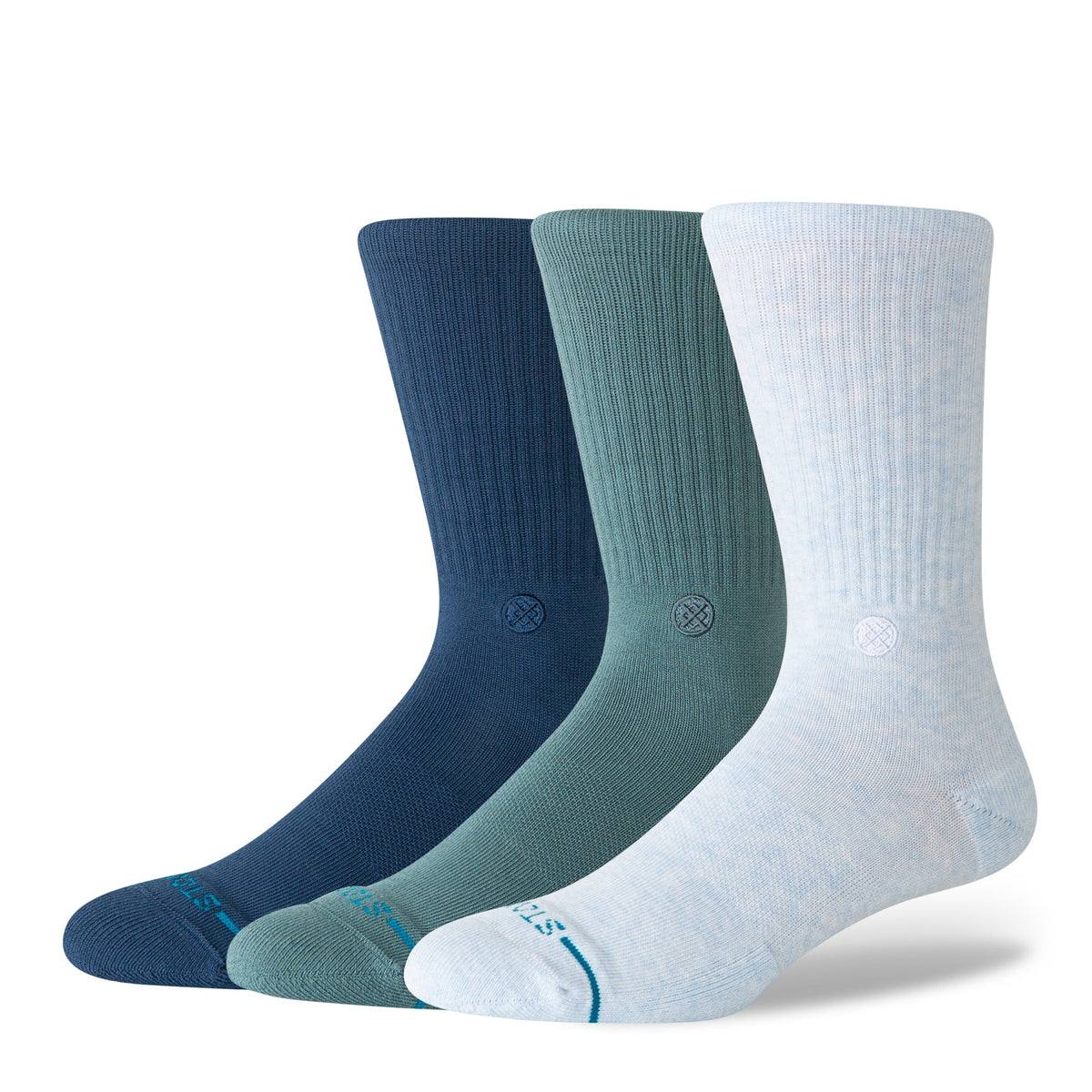 Stance | Icon Crew Sock 3 Pack Mist