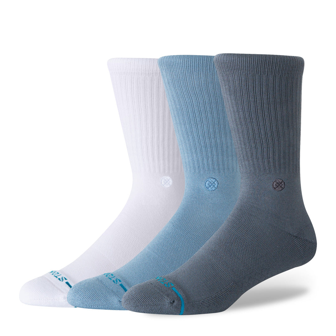 Stance Icon Crew Sock 3 Pack Turbulence