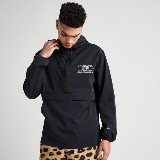 Stance Complex Anorak Black |model