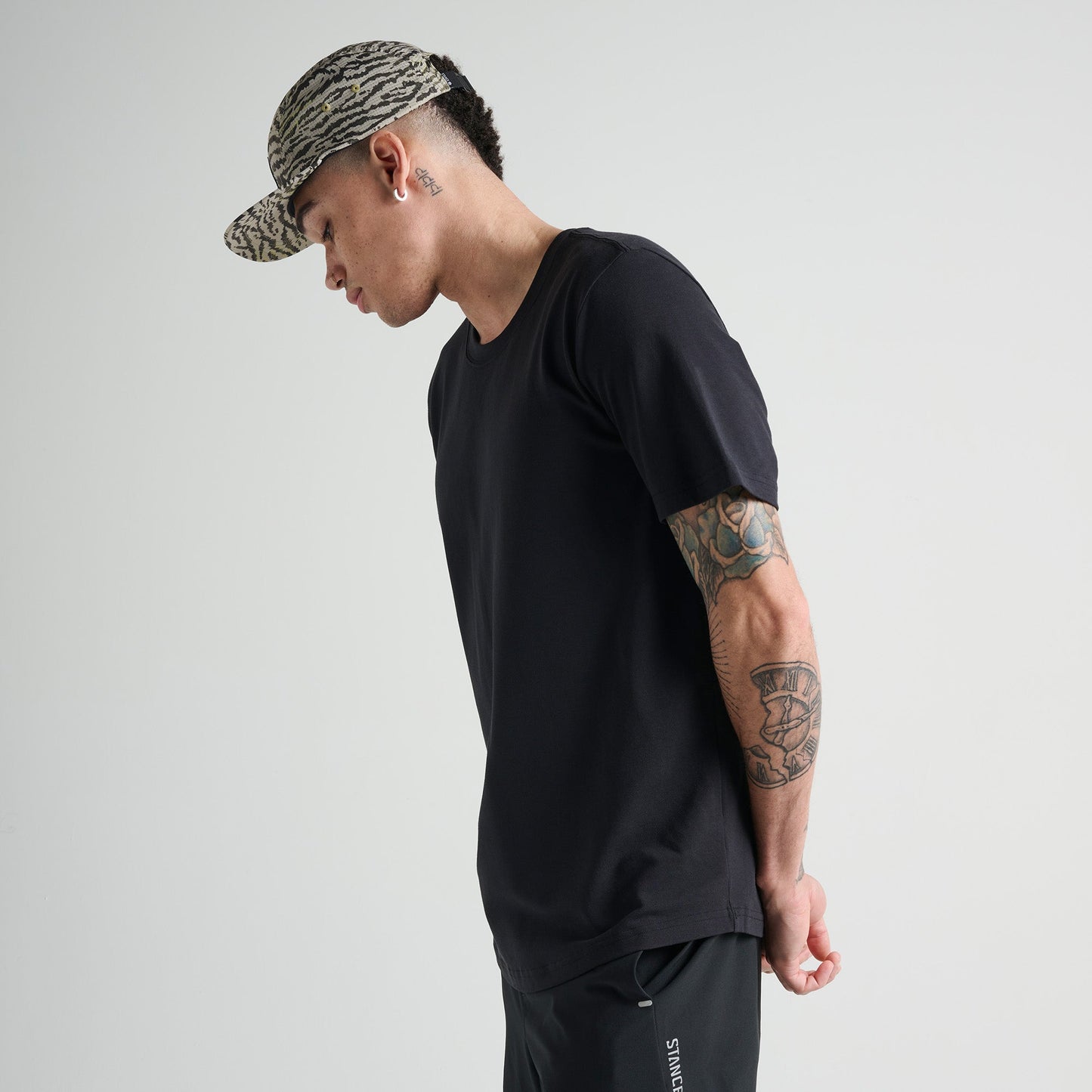 Stance Fragment Performance T-Shirt Black |model