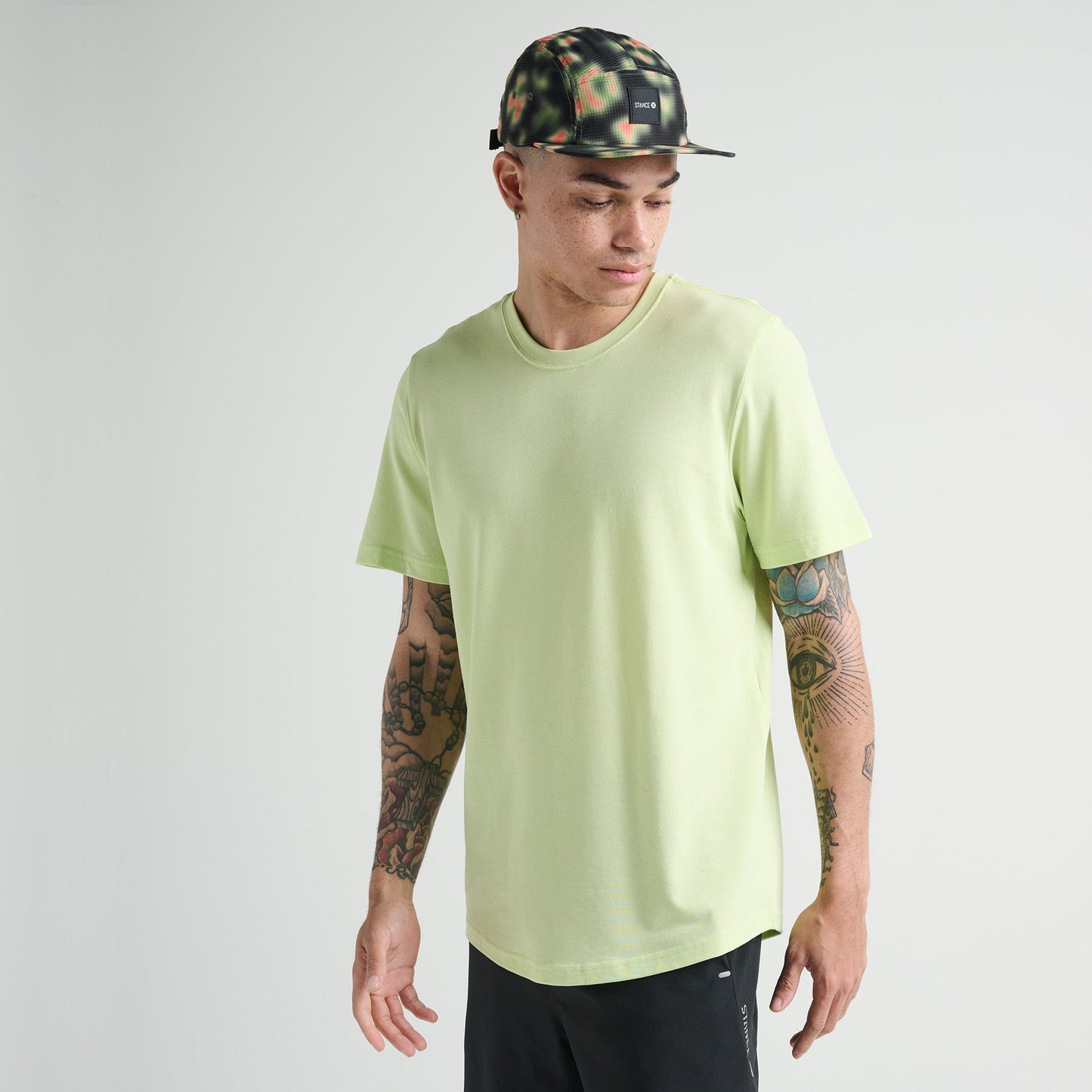 Stance Fragment Performance T-Shirt Green Glow |model