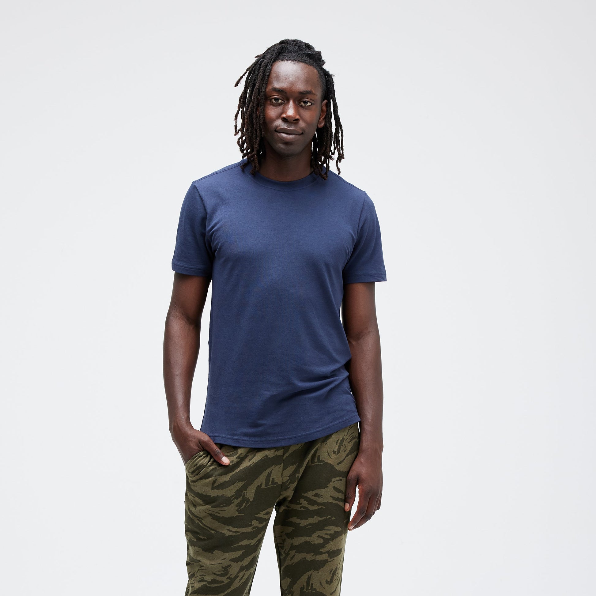 Stance Fragment Mens Perf T-Shirt Dark Navy |model