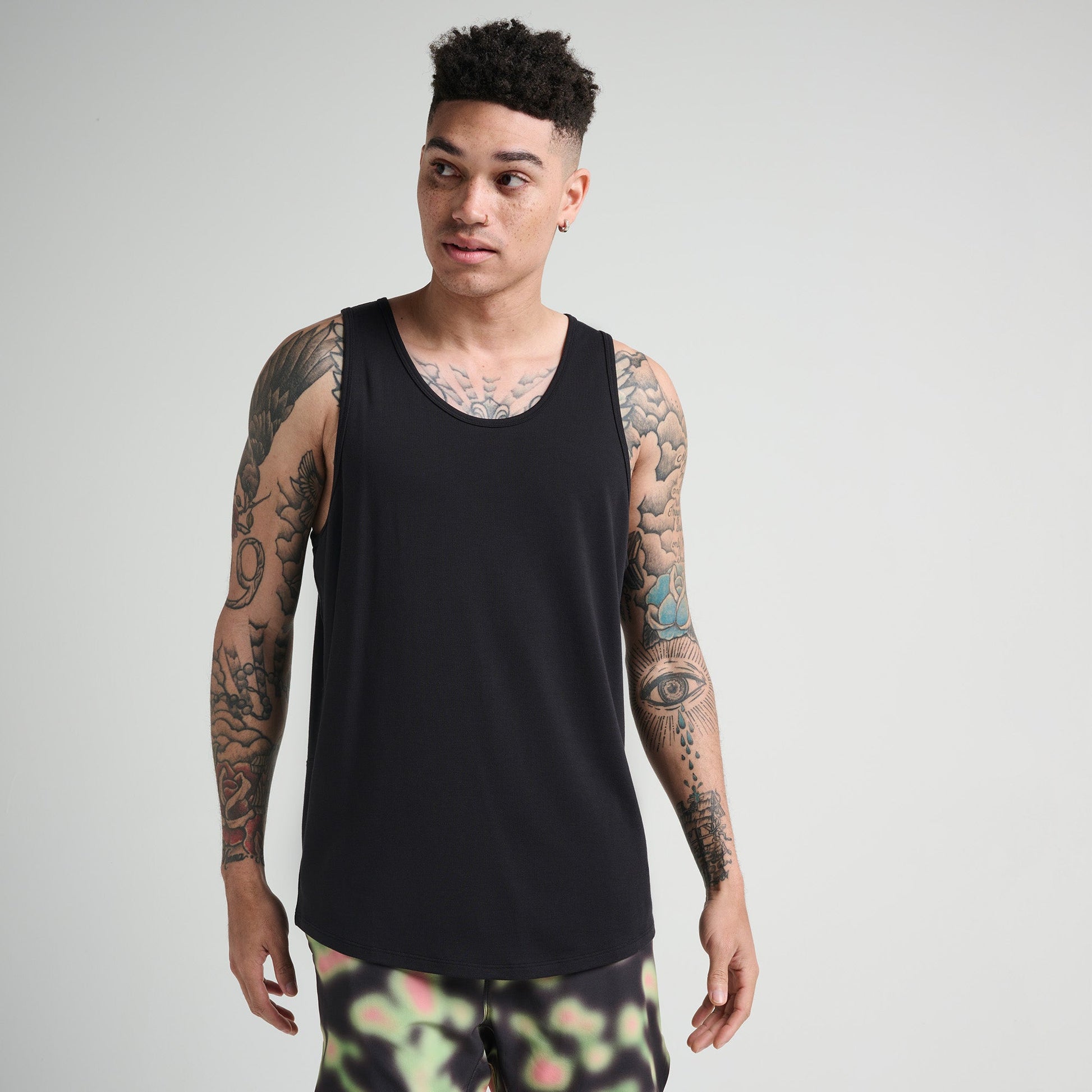 Stance Fragment Performance Tank Black |model