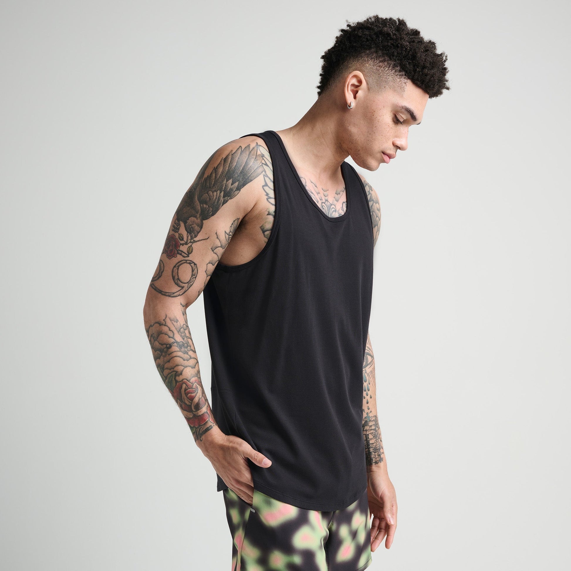 Stance Fragment Performance Tank Black |model