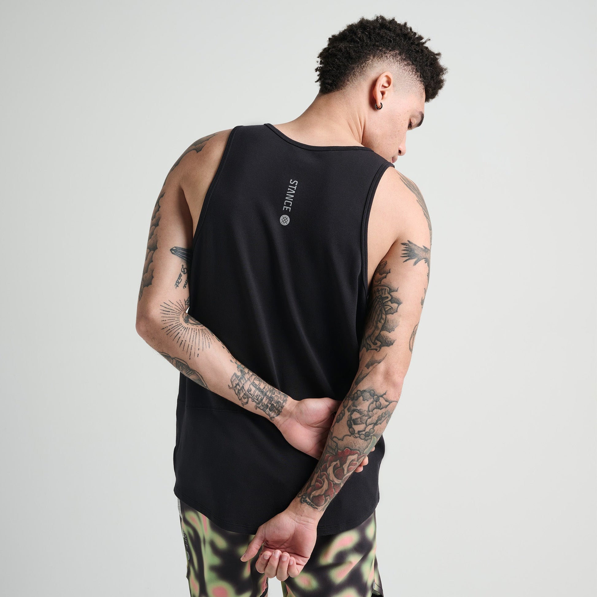 Stance Fragment Performance Tank Black |model