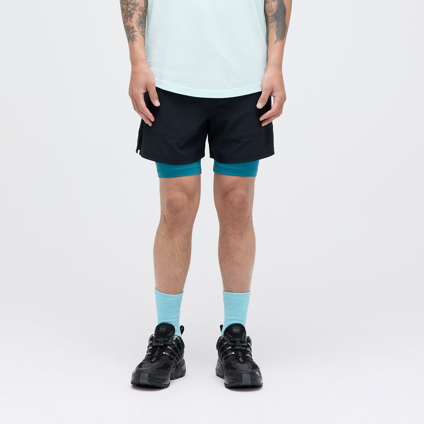 Stance Strike Run Short Black |model