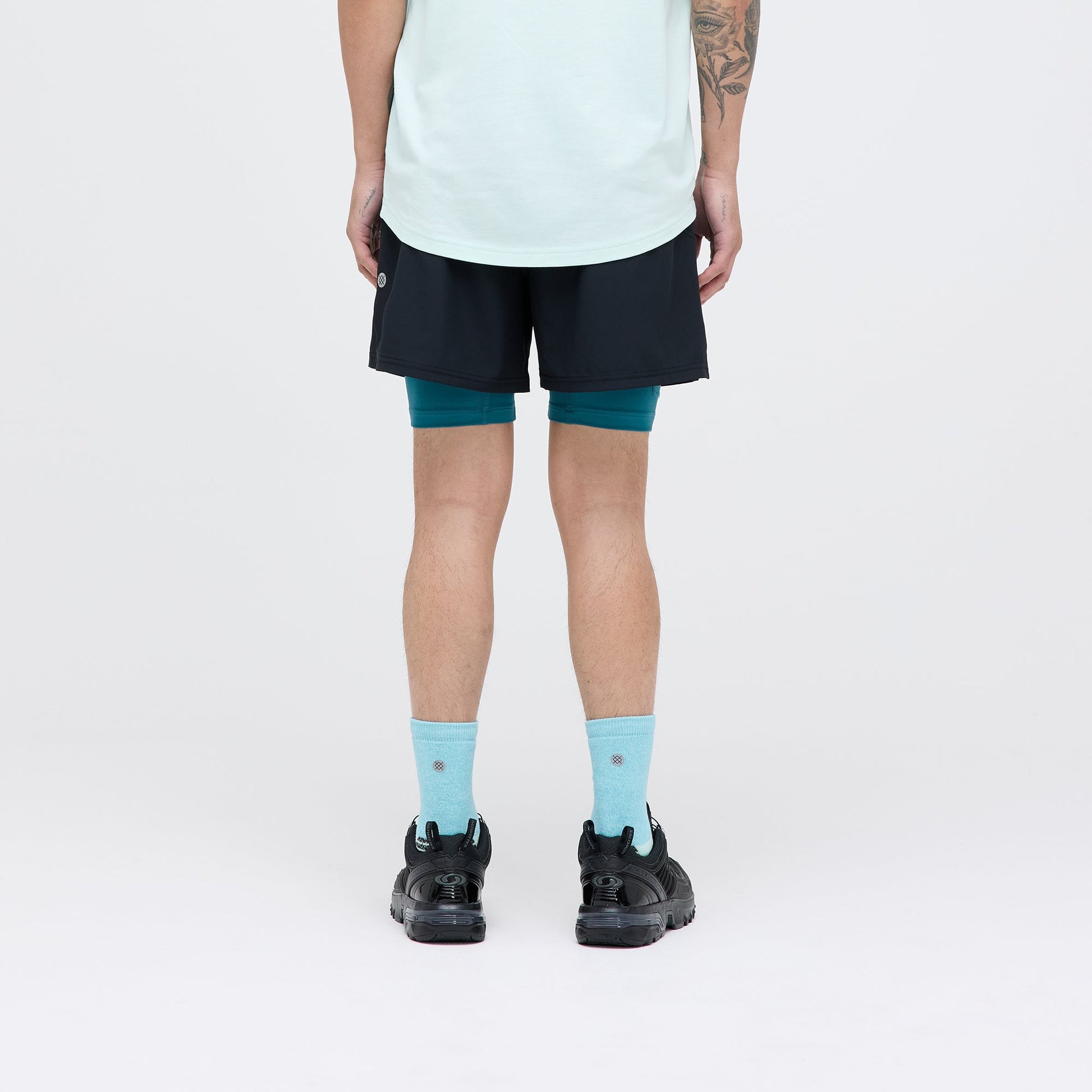 Stance Strike Run Short Black |model