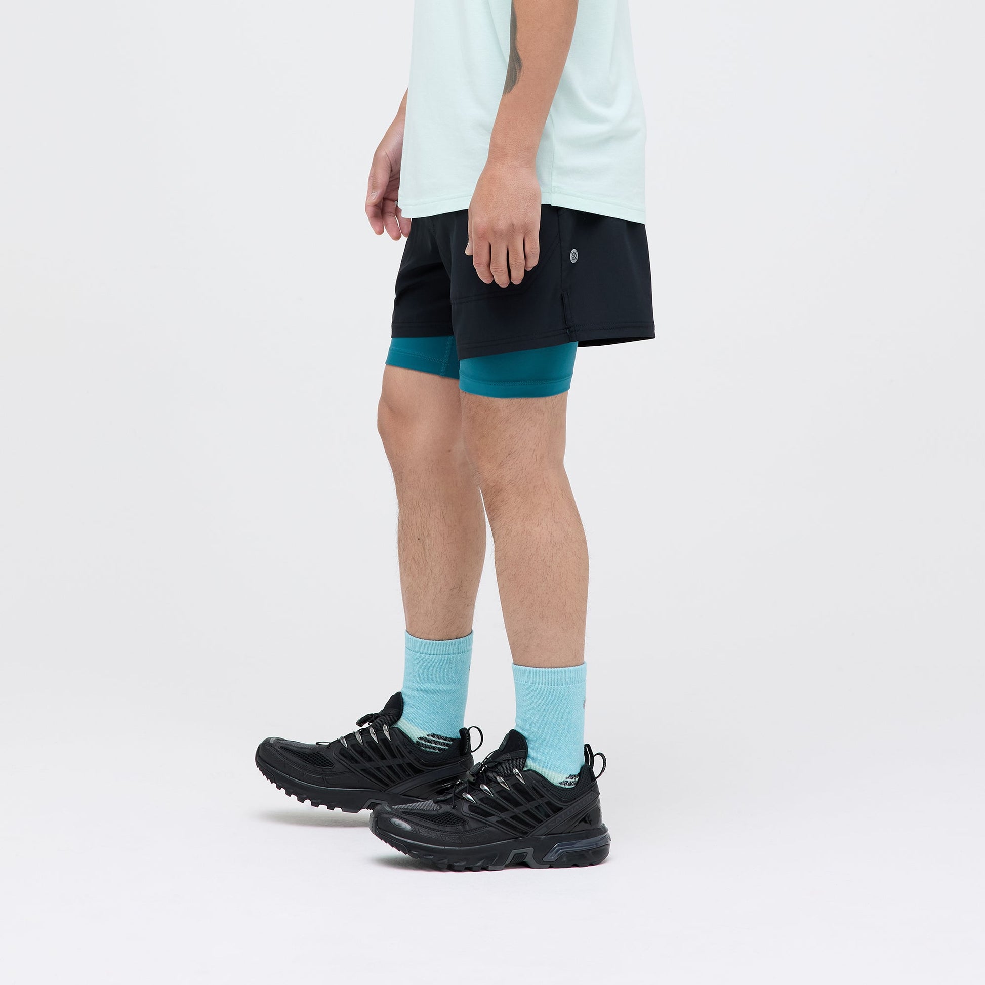 Stance Strike Run Short Black |model