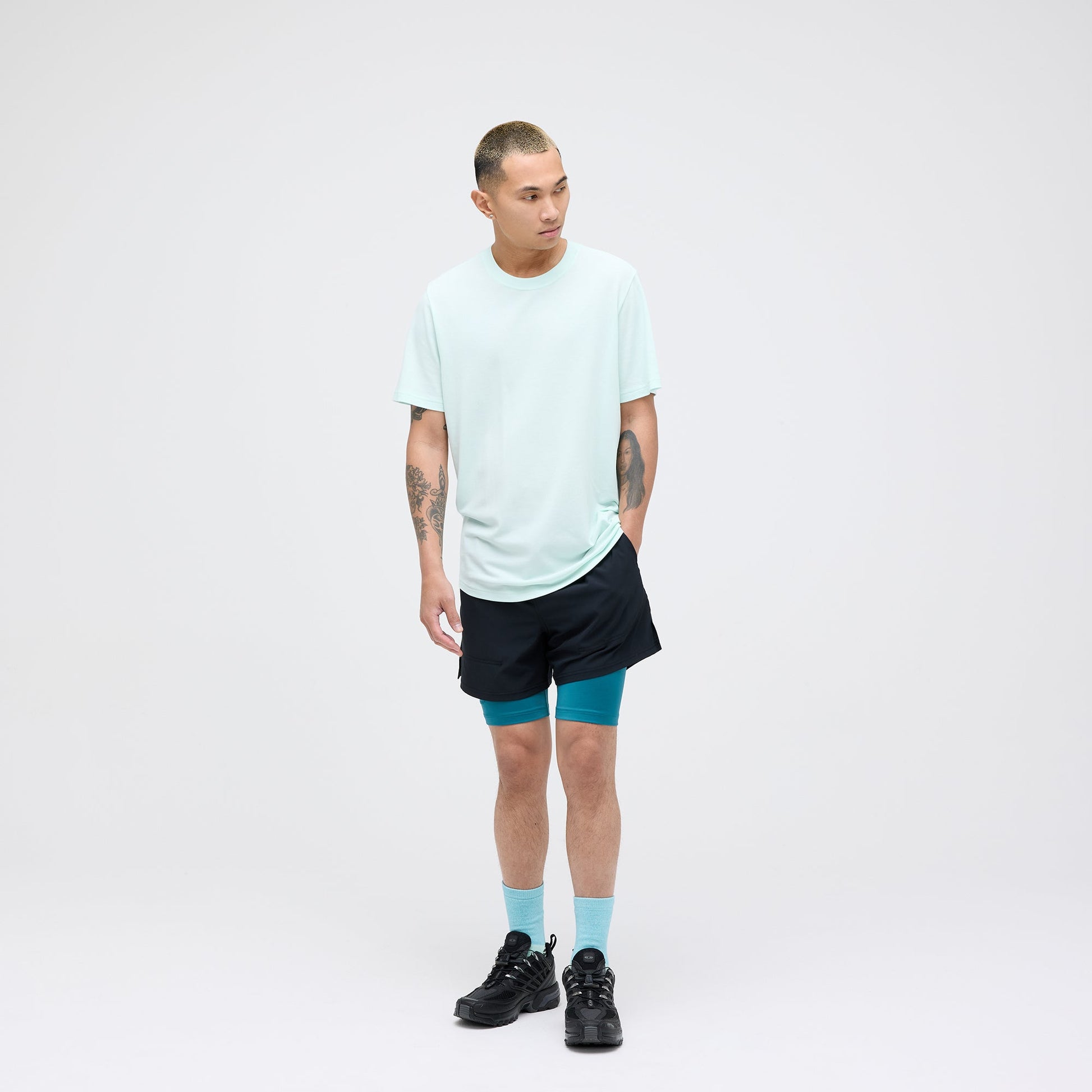 Stance Strike Run Short Black |model