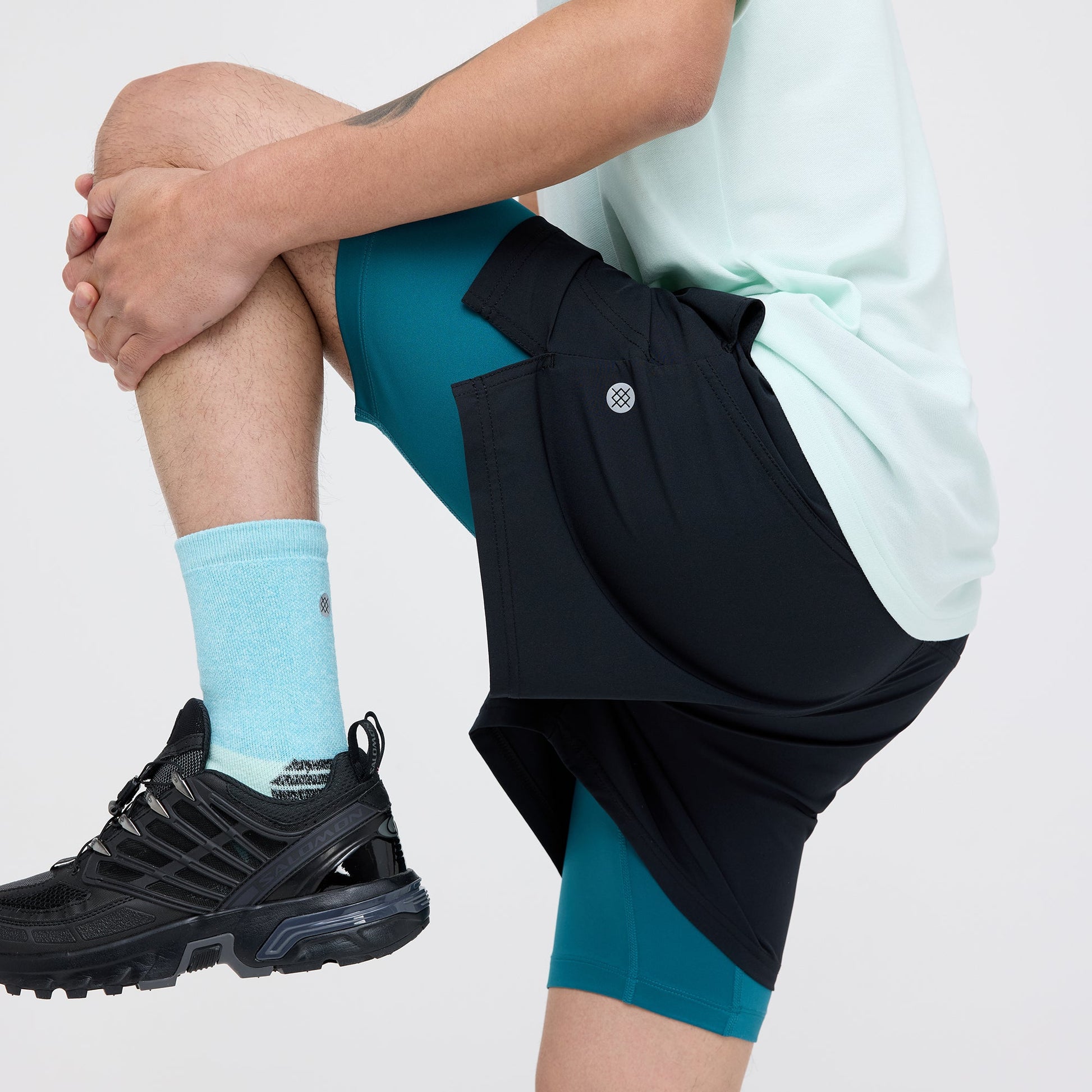 Stance Strike Run Short Black |model