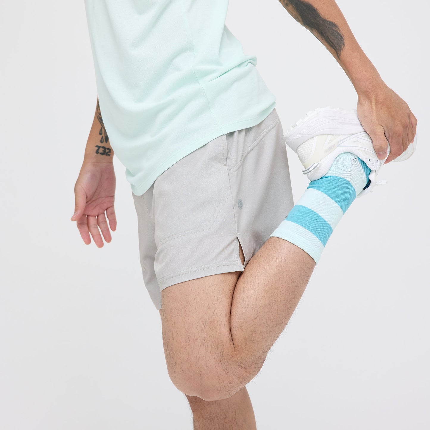 Stance Strike Run Short String Grey |model