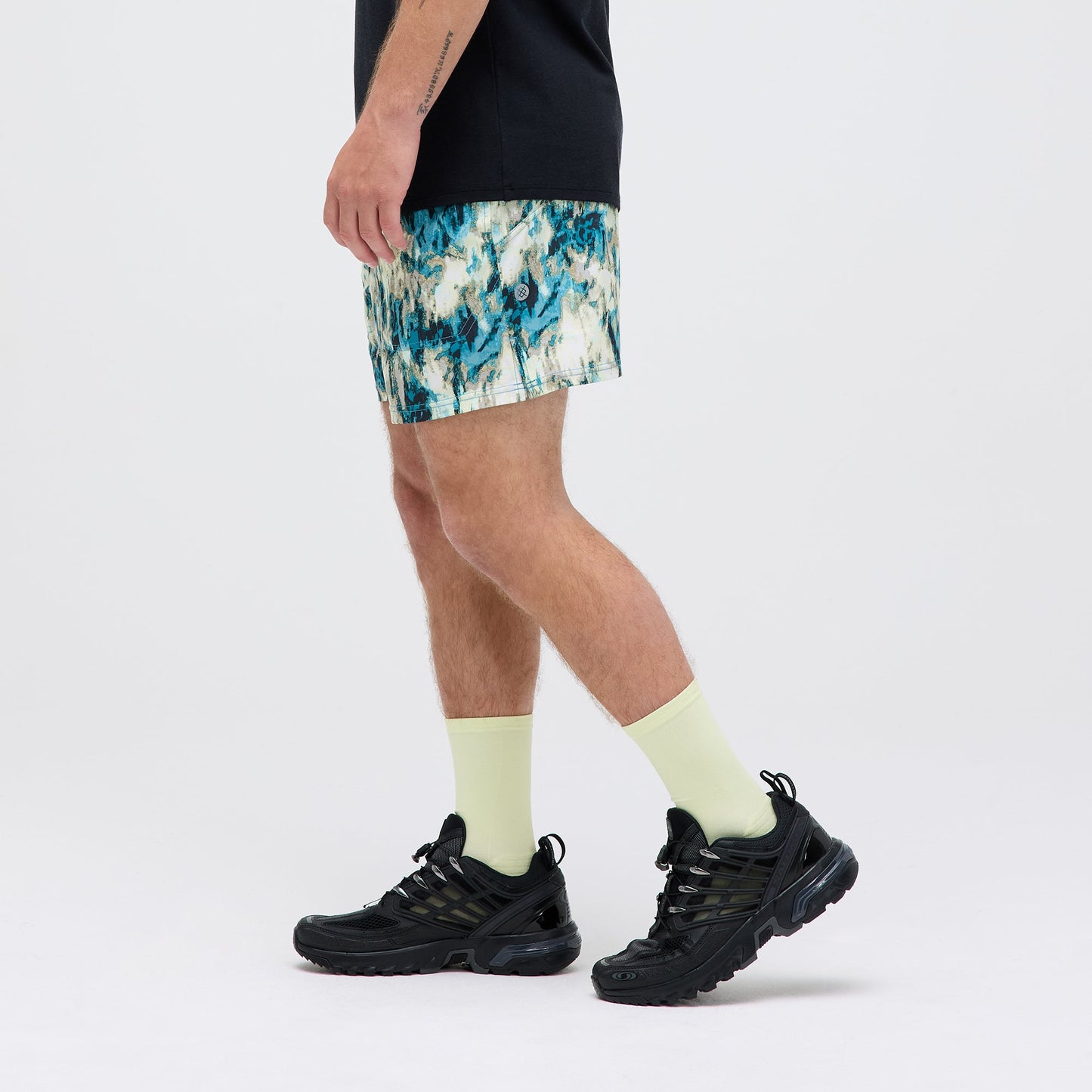 Stance Strike Run Short Teal Camo |model