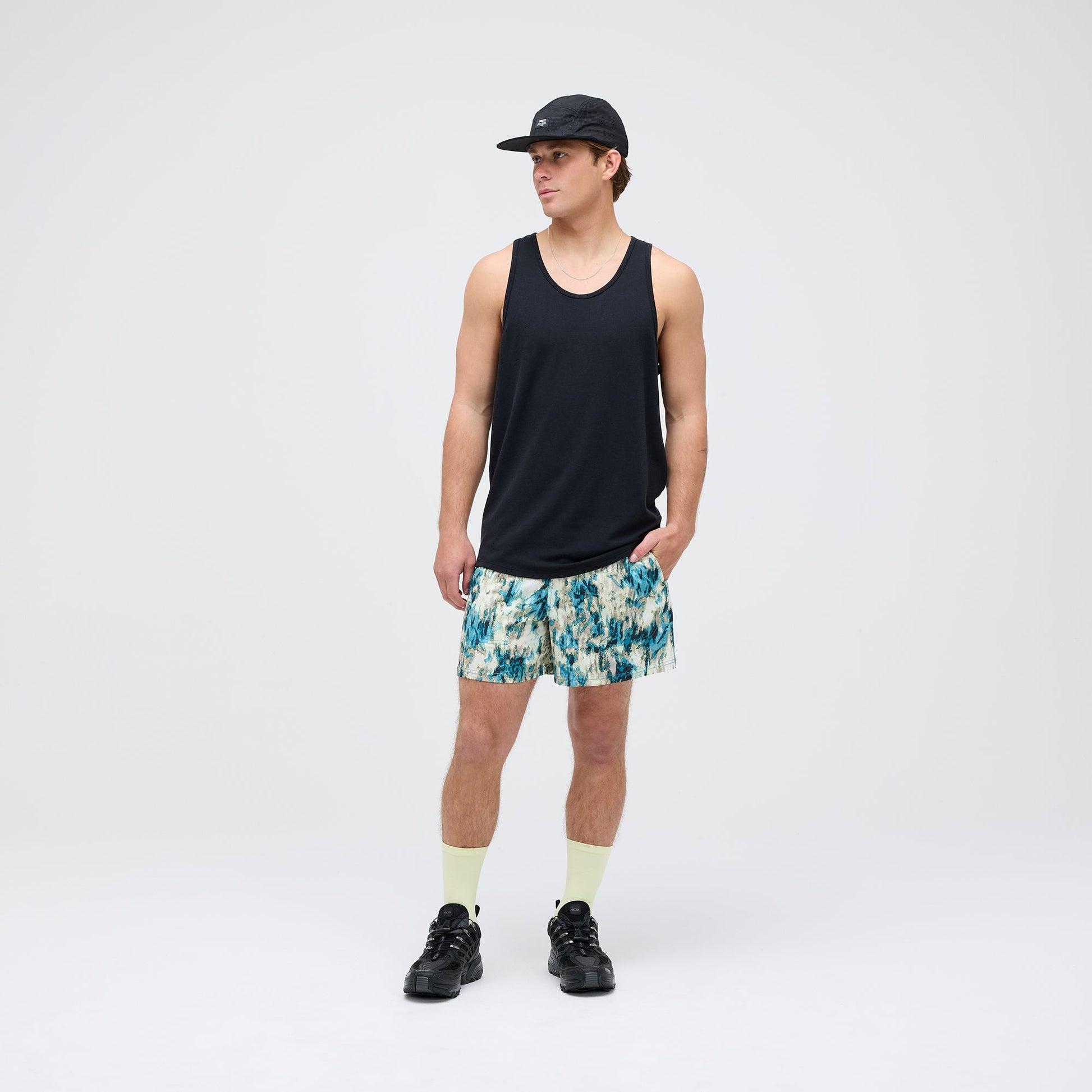 Stance Strike Run Short Teal Camo |model